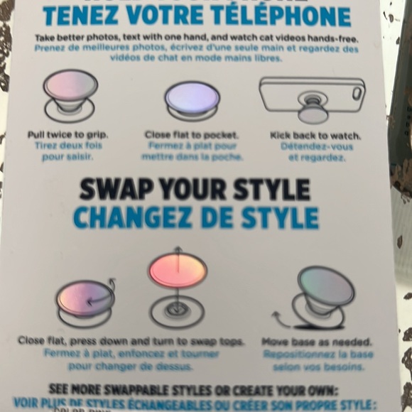 Two PopSockets Checkered POPsocket and Flamingo Hawaiian Sunglasses POPsocket - Picture 4 of 5